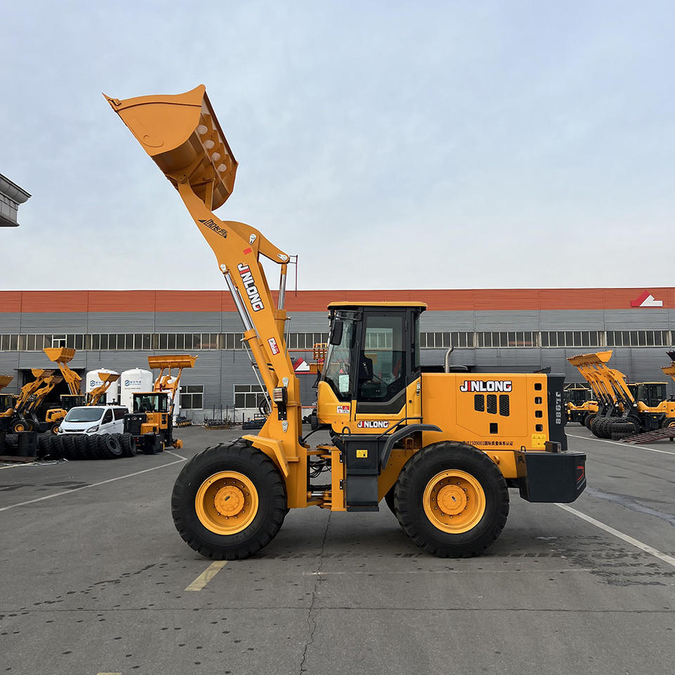Cheap 2 Ton Wheeled Front Boom Articulated Bucket Soil Loading Grain Snow Pushing Large Bucket for Construction Tractor Loader - Detail view 1