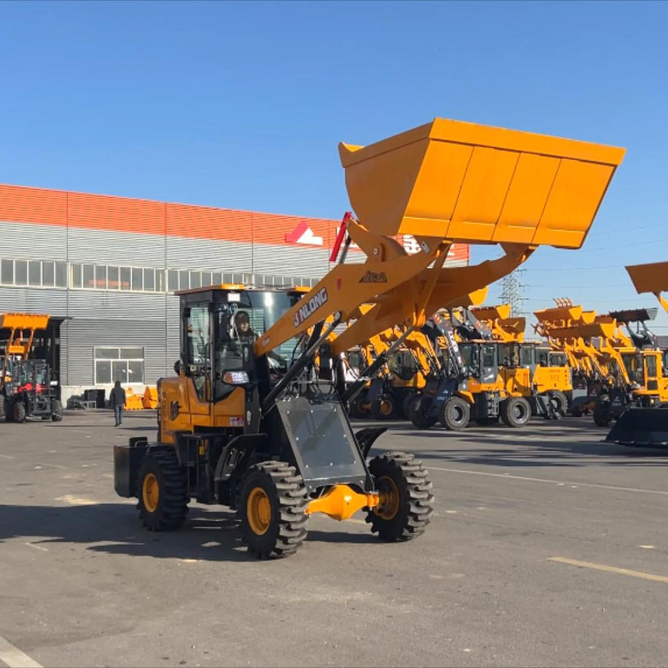 Mini backhoe loader roda 4WD 2 ton dengan perpindahan gigi otomatis - Tampilan detail