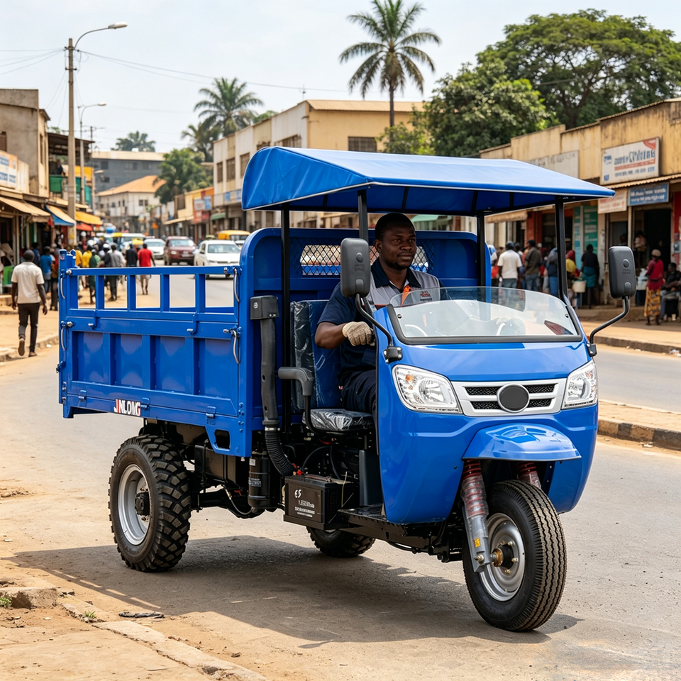 Tricycle africain de refroidissement par air de charge maximale du moteur diesel à corps ouvert de vente chaude de 3000 kg - Detail view 3