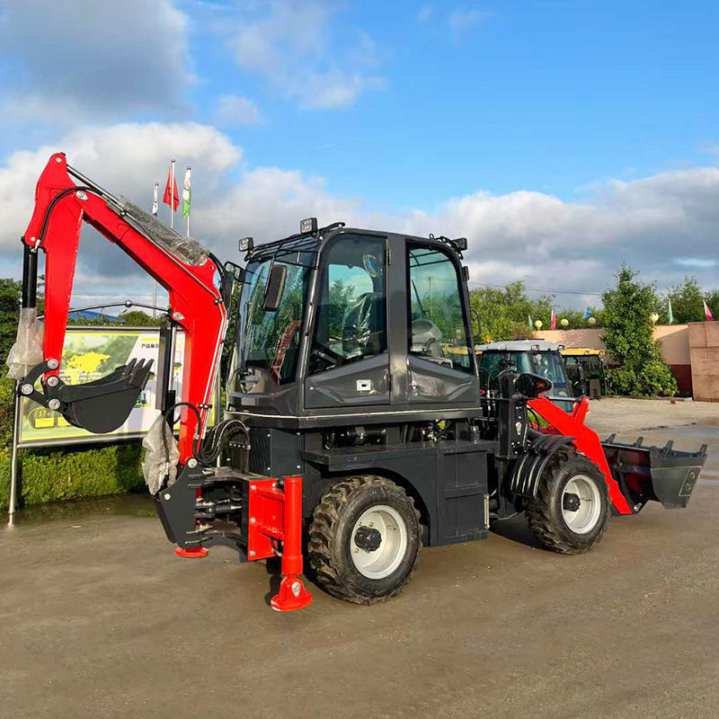 Diesel Backhoe Loader 4x4 Wheel Loader with Excavator | JINLONGLUTAI - Detail view 3