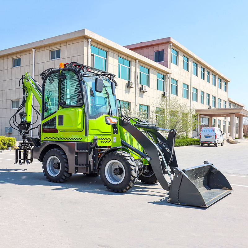 Diesel Backhoe Loader 4x4 Wheel Loader with Excavator | JINLONGLUTAI - Detail view 5