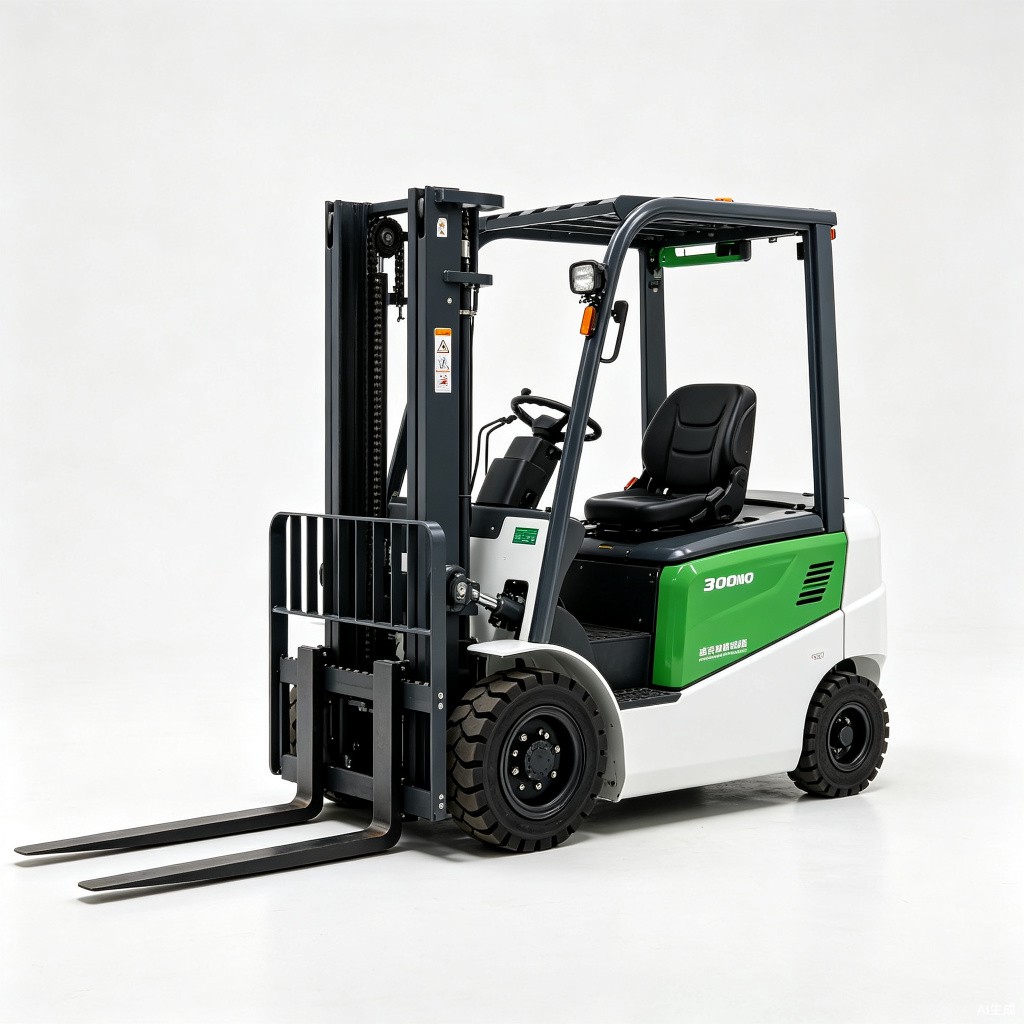 Machine électrique toute neuve de chariot élévateur à fourche entièrement électrique 3 tonnes utilisation d'entrepôt de 3,5 tonnes - Main product photo