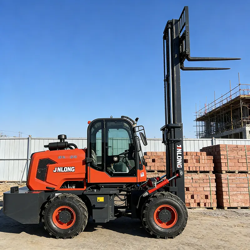 3-7 Ton CE ISO Certified Diesel Rough Terrain Forklift 4WD - Main product photo
