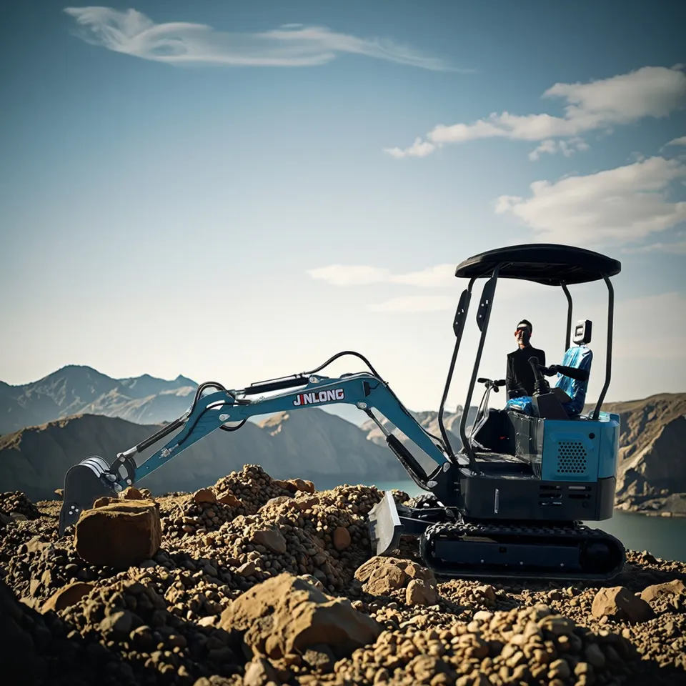 Cheap 0.8-1.8 Ton Mini Ekskavator Hidrolik Crawler Kecil Digger - Main product photo