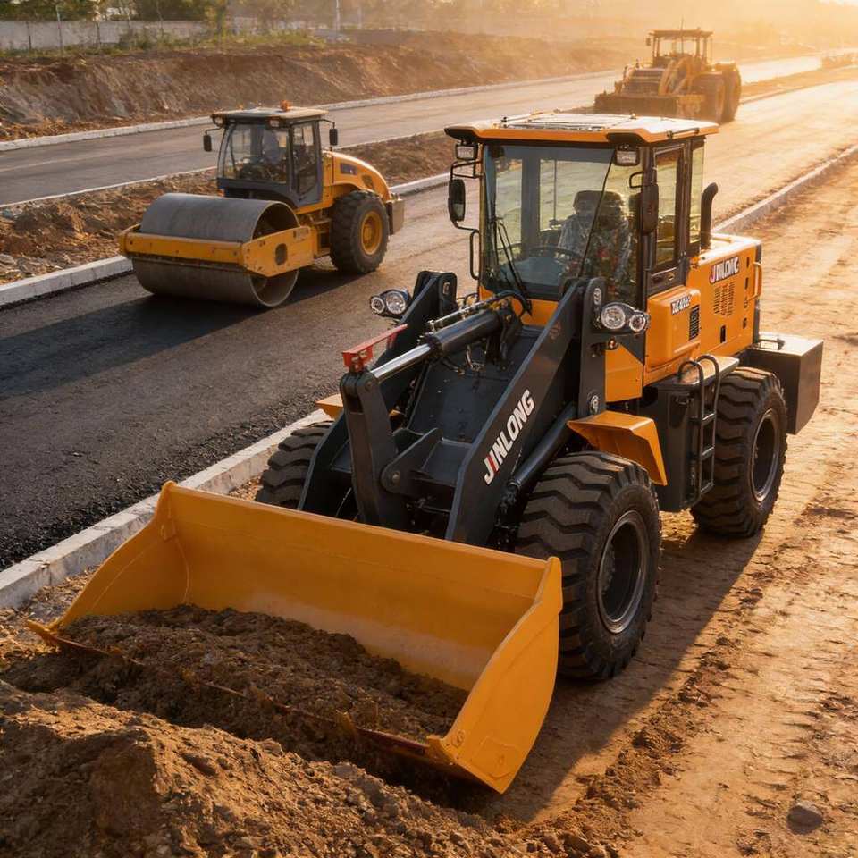 Compact Wheeled Front-End Loader with Diesel Engine 4WD - Detail view 3