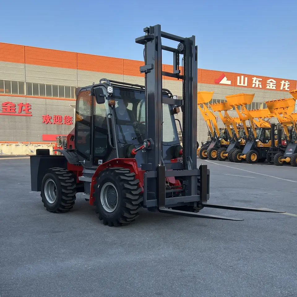 Diesel 4WD Rough Terrain Forklift 3-7 Ton CE ISO - Detail view 3
