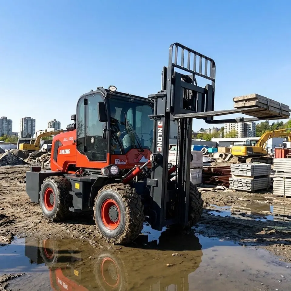 Diesel 4WD Rough Terrain Forklift 3-7 Ton - Detail view 2