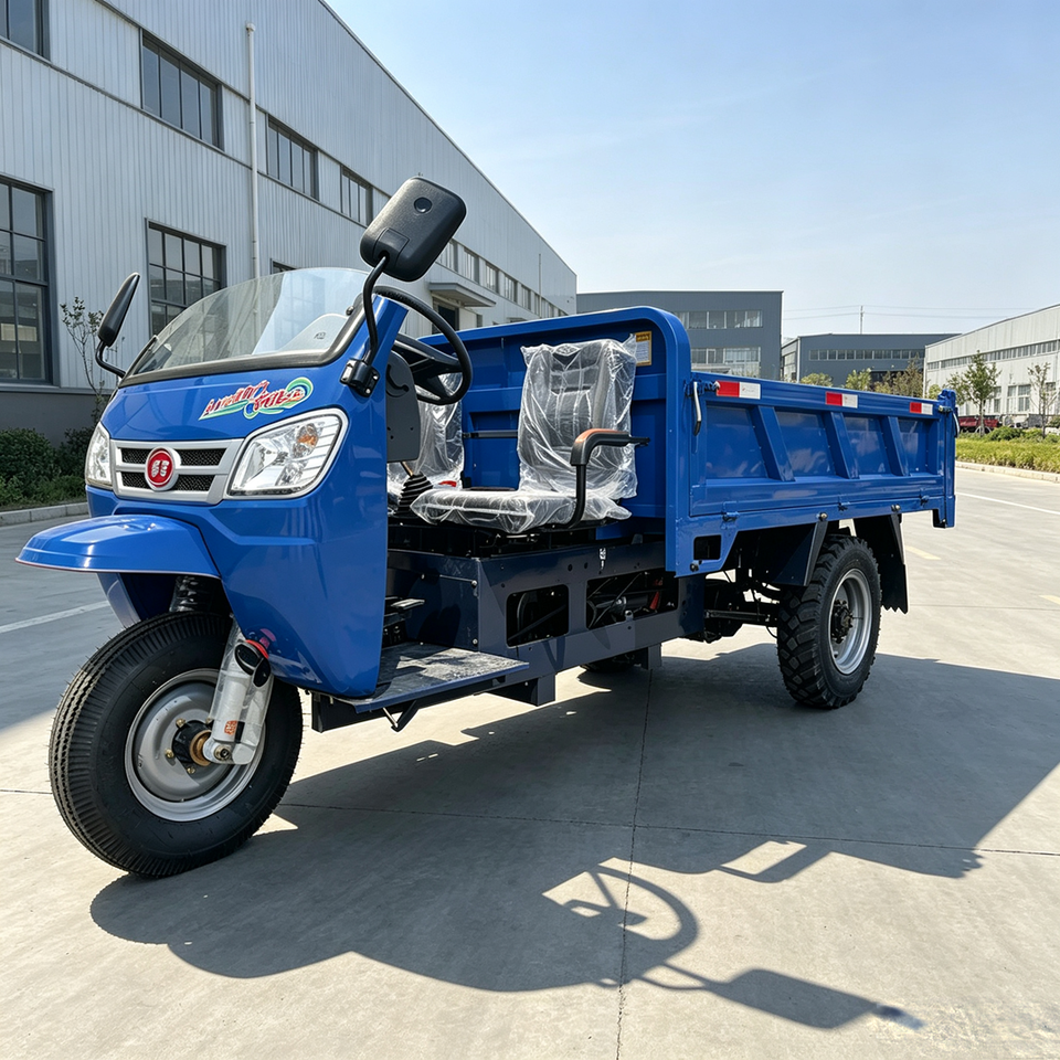 Diesel Three Wheeler Best Selling Auto Tipping Cargo Tricycle for Construction - Detail view 4