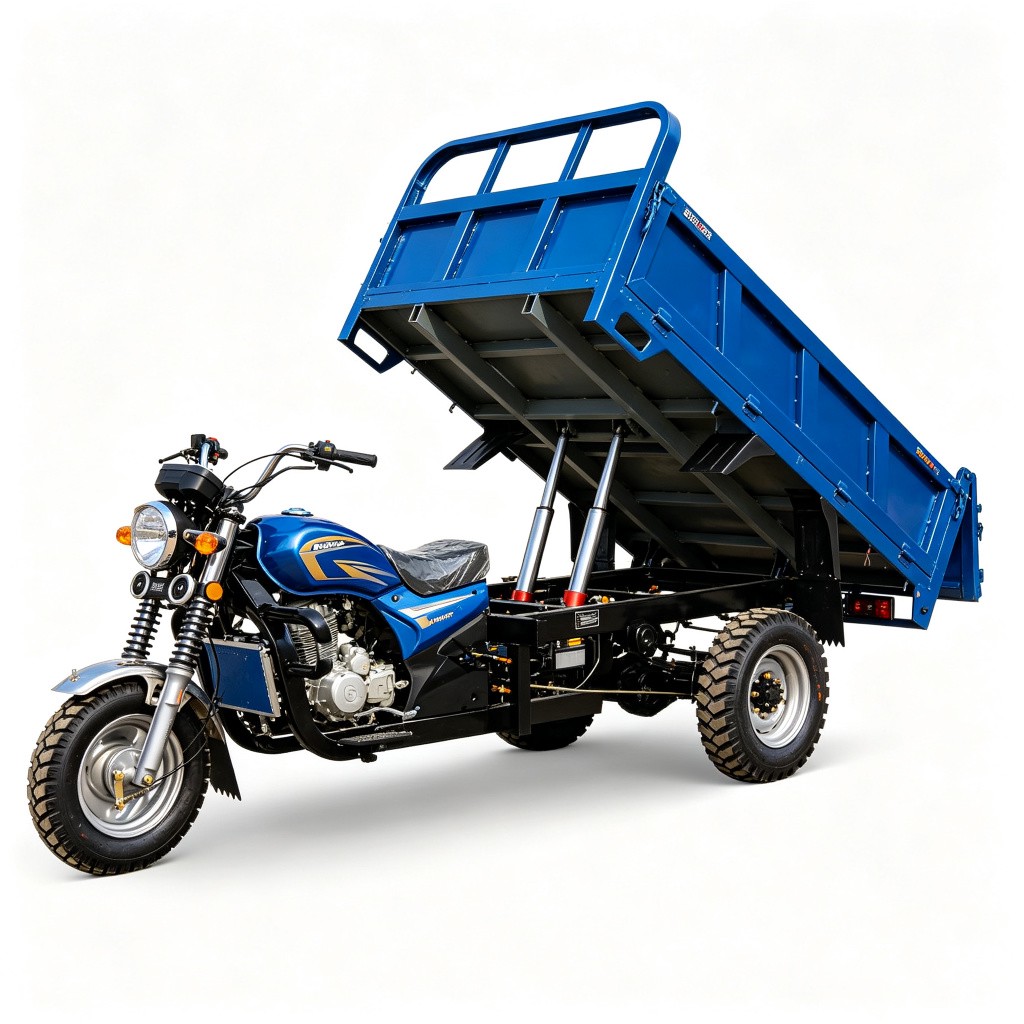 Diesel Three Wheeler Best Selling Auto Tipping Cargo Tricycle for Construction - Main product photo