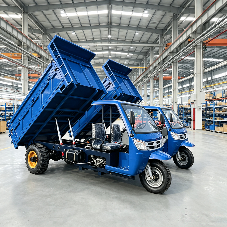 Open-Body 3-Wheel Cargo Motorcycles Tricycle Diesel Loader with Water Cooling - Main product photo