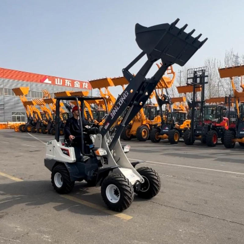 Electric Backhoe Loader 4WD Mini Wheel Excavator Loader | JINLONGLUTAI - Detail view 5