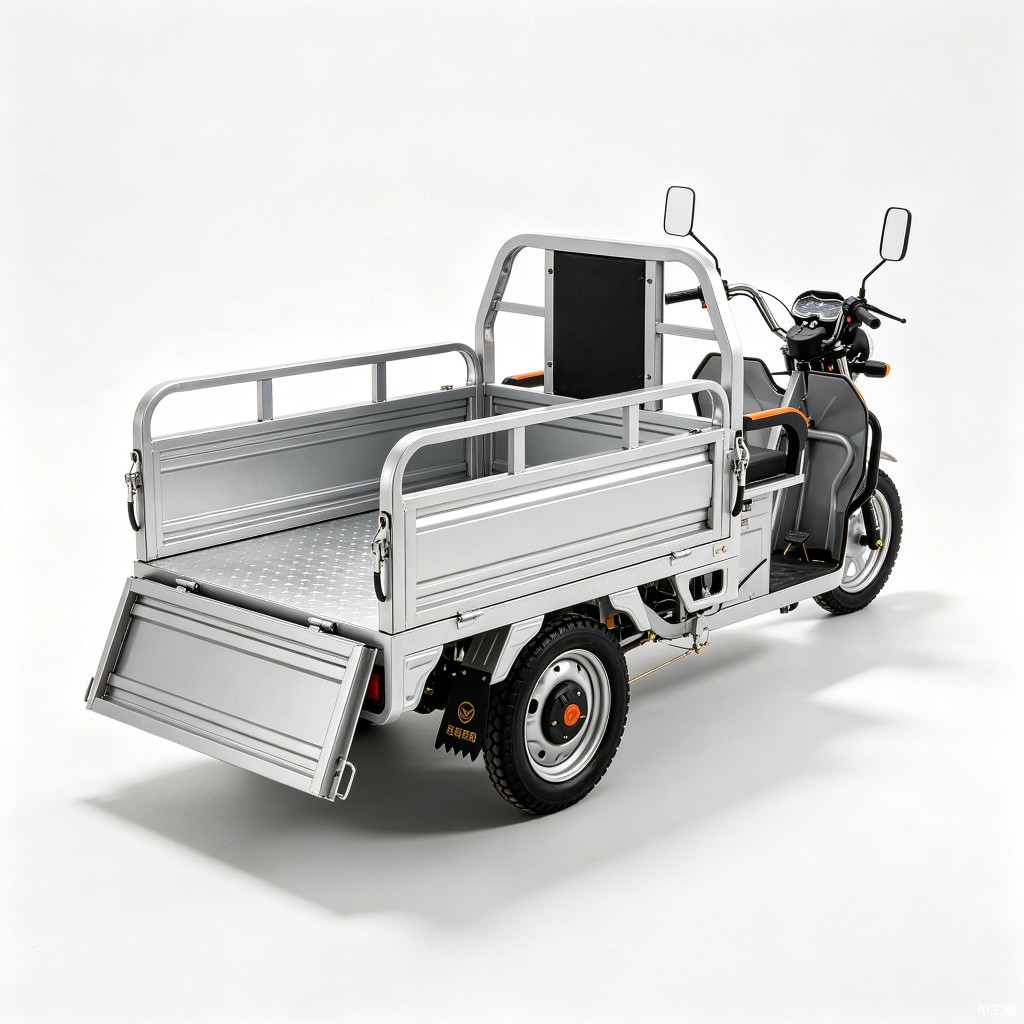 EPA CE Certified Gasoline Motorized 3-Wheel Cargo Tricycle - Detail view 3