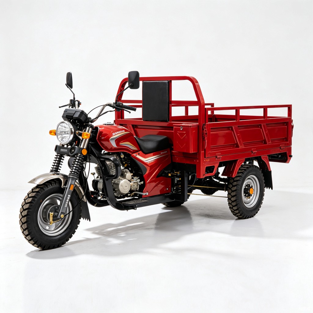 EPA CE Certified Gasoline Motorized 3-Wheel Cargo Tricycle - Main product photo