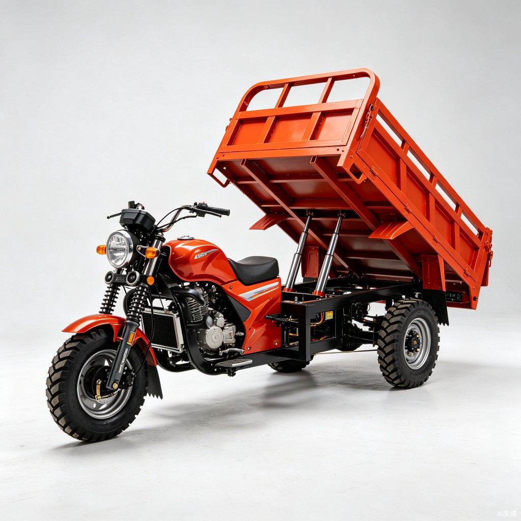 Moto triciclo de carga de 3 ruedas con descarga automática de combustible - Main product photo