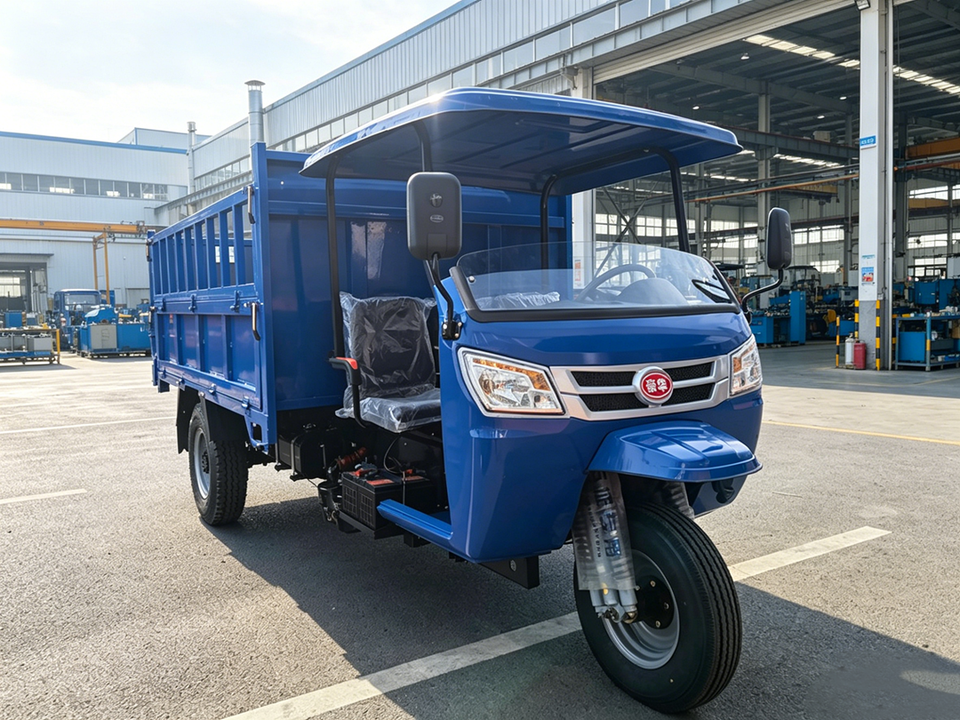 重型开放式柴油机电点火货运三轮车 - Detail view 4