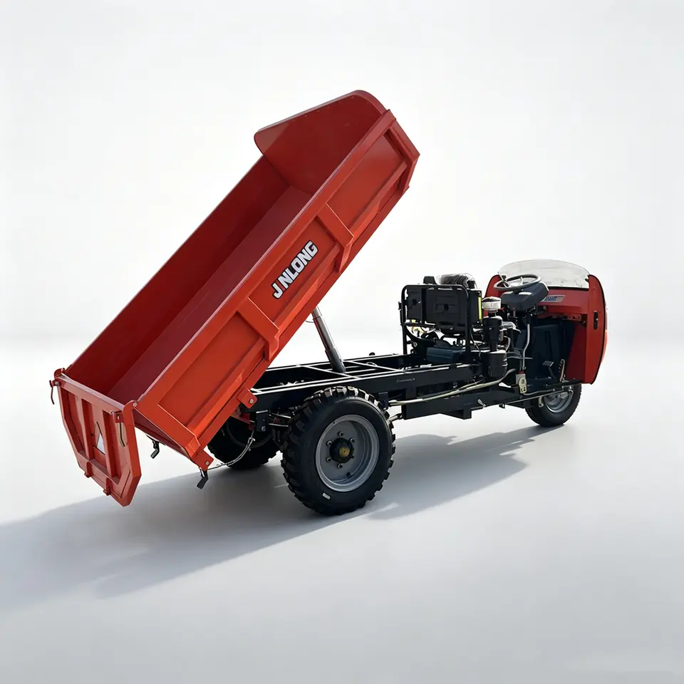 Industrial Passenger and Delivery Closed Cabin Diesel Three-Wheel Tricycle - Detail view 5