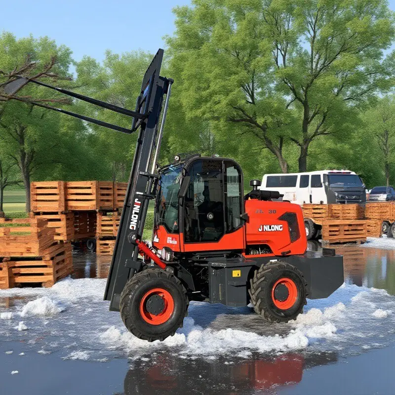 Diesel 4WD Forklift for Engineering Logistics Dock - Detail view 1