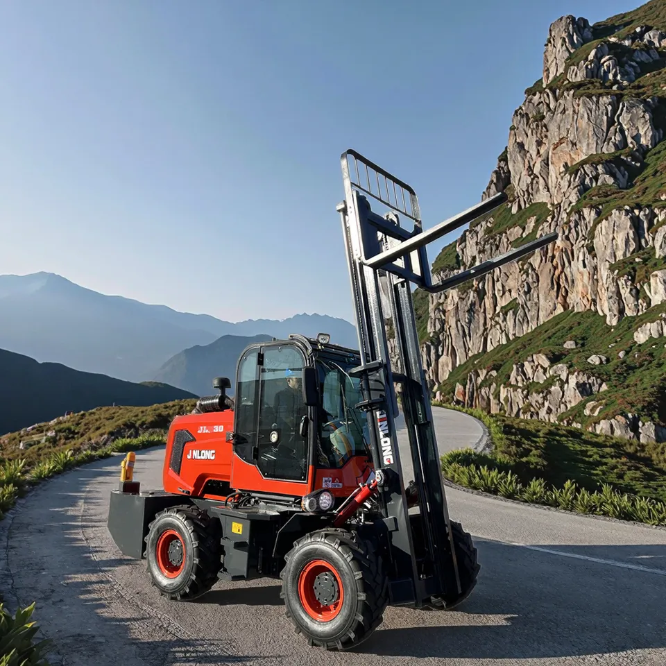 Diesel 4WD Forklift for Engineering Logistics Dock - Detail view 3