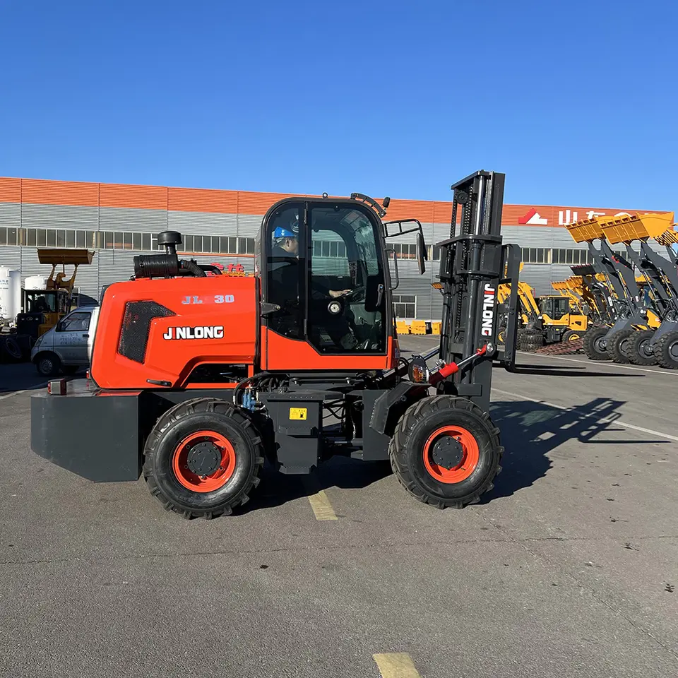 Diesel 4WD Forklift for Engineering Logistics Dock - Detail view 4