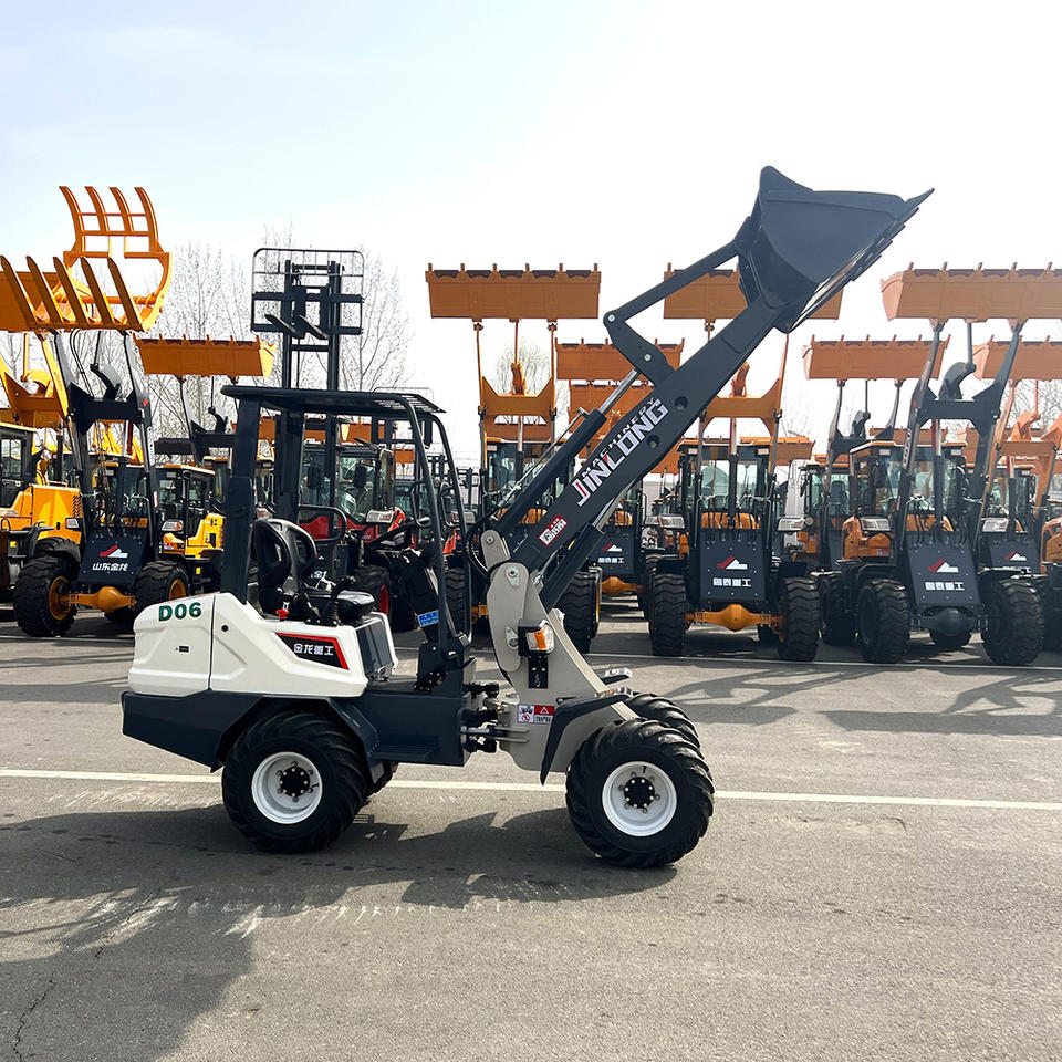 Minicargador de ruedas con batería eléctrica, cargador frontal de Tractor multifunción con tracción en las cuatro ruedas, 800KG, barato y de alta calidad - Detail view 3
