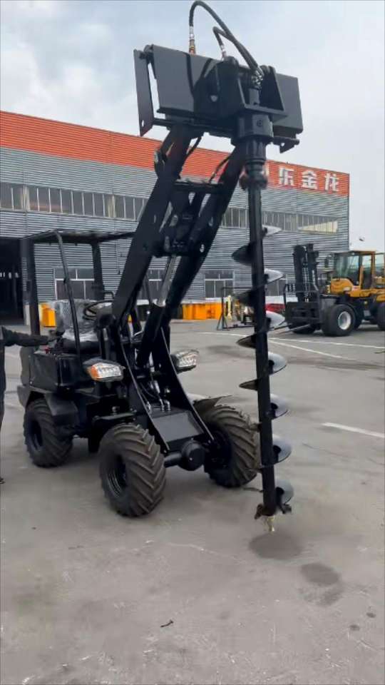 Minicargador de ruedas con batería eléctrica, cargador frontal de Tractor multifunción con tracción en las cuatro ruedas, 800KG, barato y de alta calidad - Detail view 4