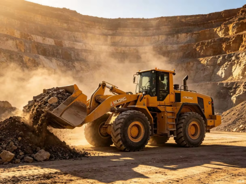 New Diesel Wheeled Four-Wheel Drive Tractor Loader Log Fork Loader Fully Hydraulic System Pump Farm Construction Use