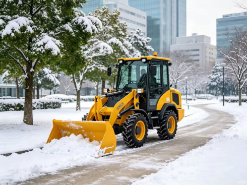 New Diesel Wheeled Four-Wheel Drive Tractor Loader Log Fork Loader Fully Hydraulic System Pump Farm Construction Use