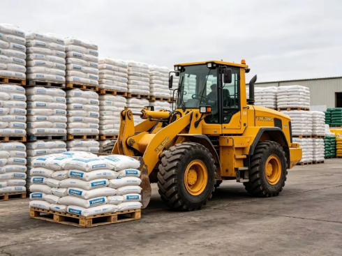 New Diesel Wheeled Four-Wheel Drive Tractor Loader Log Fork Loader Fully Hydraulic System Pump Farm Construction Use