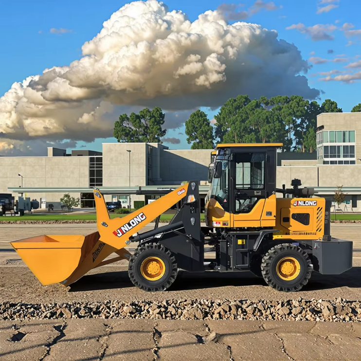 New Diesel Wheeled Four-Wheel Drive Tractor Loader Log Fork Loader Fully Hydraulic System Pump Farm Construction Use