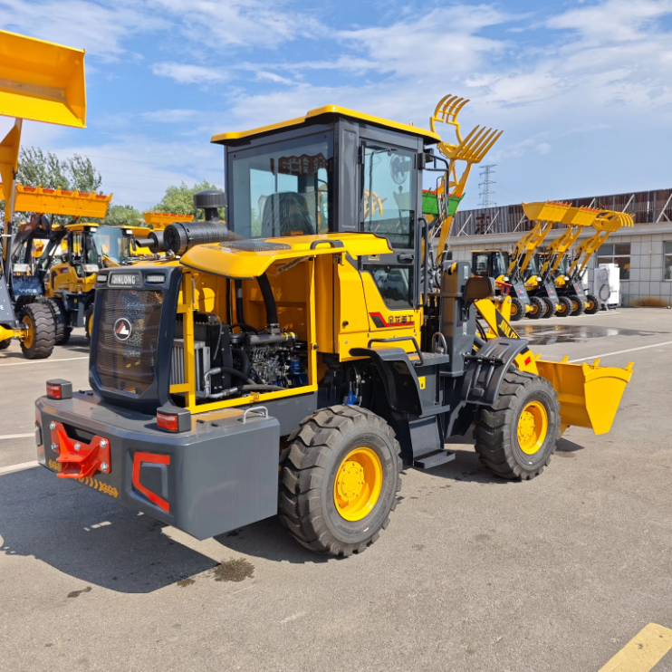 New Diesel Wheeled Four-Wheel Drive Tractor Loader Log Fork Loader Fully Hydraulic System Pump Farm Construction Use