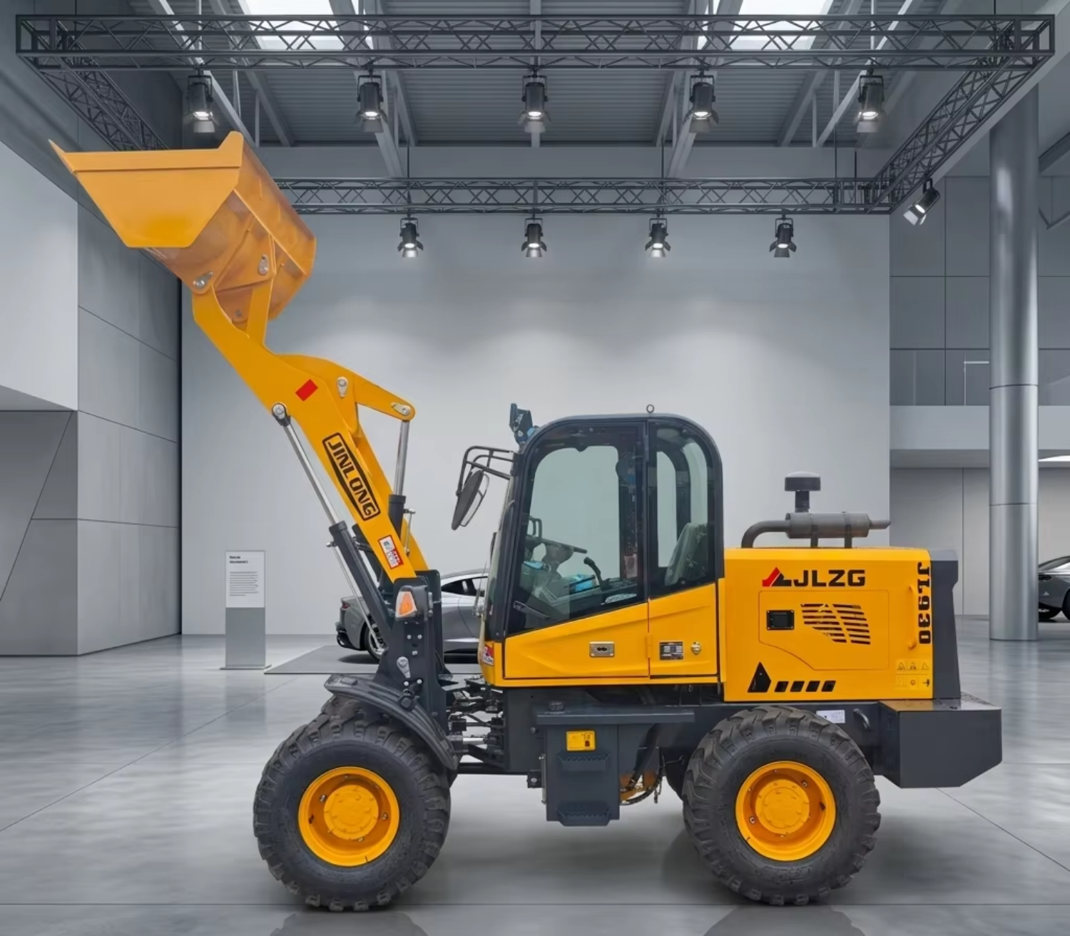 New Diesel Wheeled Four-Wheel Drive Tractor Loader Log Fork Loader Fully Hydraulic System Pump Farm Construction Use