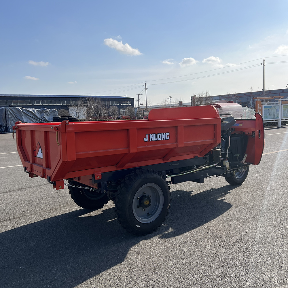 Tricycle diesel ouvert à benne basculante pour transport, vitesse haute et basse