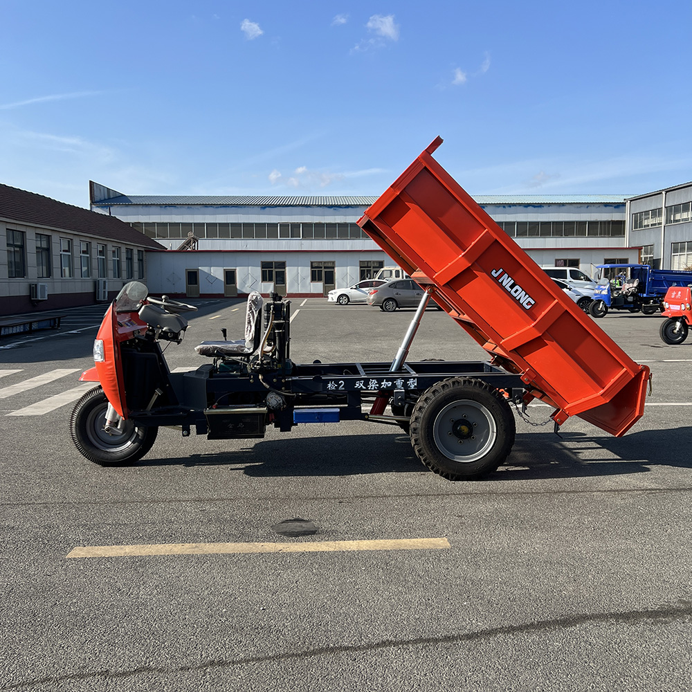 Tricycle diesel ouvert à benne basculante pour transport, vitesse haute et basse