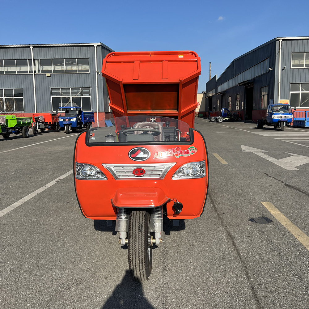 Tricycle diesel ouvert à benne basculante pour transport, vitesse haute et basse