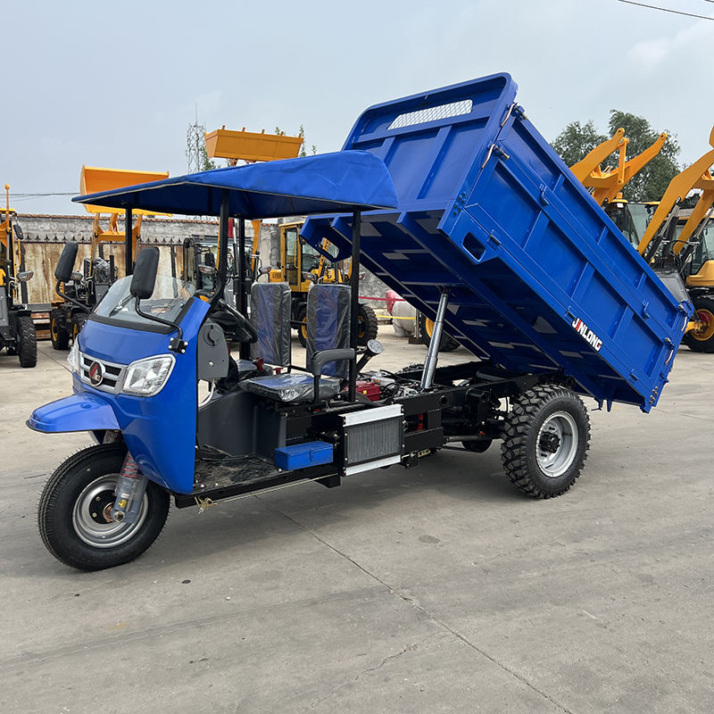 Urban Trash Dumper Tricycle Enclosed Cab for Sanitation Workers - Detail view 1