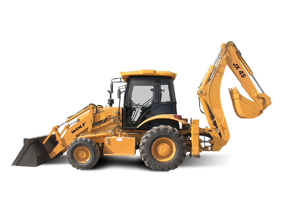 Wheeled Backhoe 4x4 Tractor Loader Construction Excavator - Detail view 1