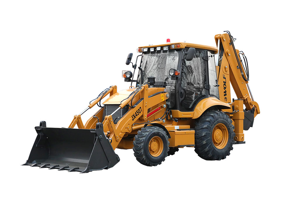 Wheeled Backhoe 4x4 Tractor Loader Construction Excavator - Detail view 2