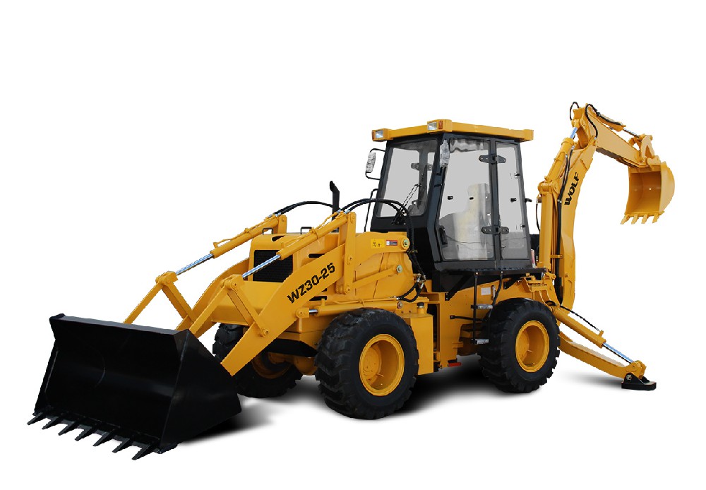 Wheeled Backhoe 4x4 Tractor Loader Construction Excavator - Detail view 4